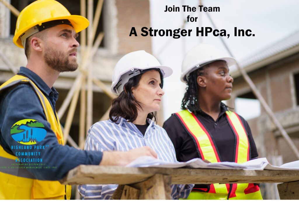 A carpenter builds a rock solid house starting with the foundation. HPca has returned to its foundations and core values beginning in 2019. Understanding these core values is essential to serving this community successfully. Donate. https://www.paypal.com/donate/... Join us. https://highlandparkcommunityassociation.com/highland.../ Watch us grow! https://highlandparkcommunityassociation.com/ Foundations are here: https://highlandparkcommunityassociation.com/hpca-bylaws-2/